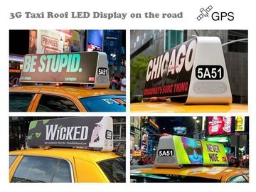 China La pantalla llevada taxi teledirigido, publicidad del top del taxi del alto brillo llevó la pared video proveedor