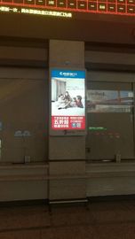China Las imágenes vivas llevaron la caja de luz poste video de la publicidad fijado con el gabinete de aluminio proveedor