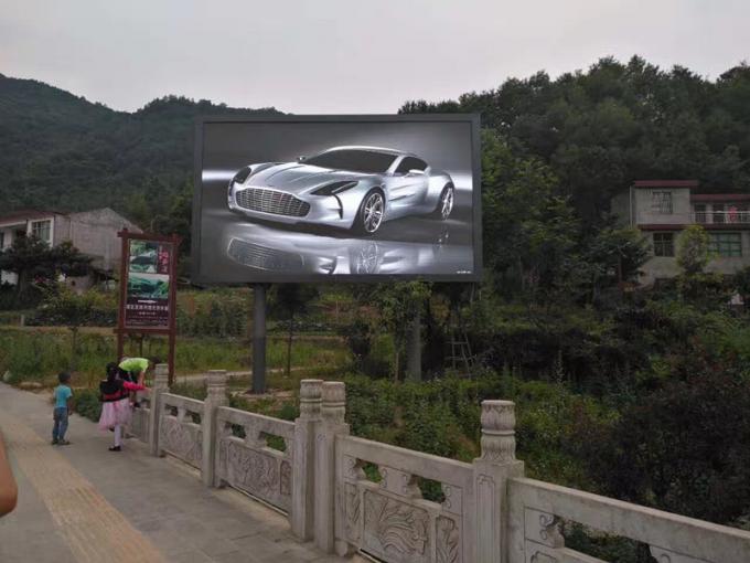 Pixel real video de los liendres IP65 Ph10 de la pared 6500 del movimiento en sentido vertical de la publicidad al aire libre